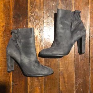 Grey Suede Booties